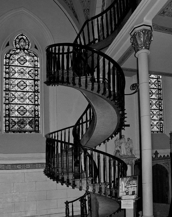 Santa Fe Loretto Chapel Stairs 1751 bw.jpg